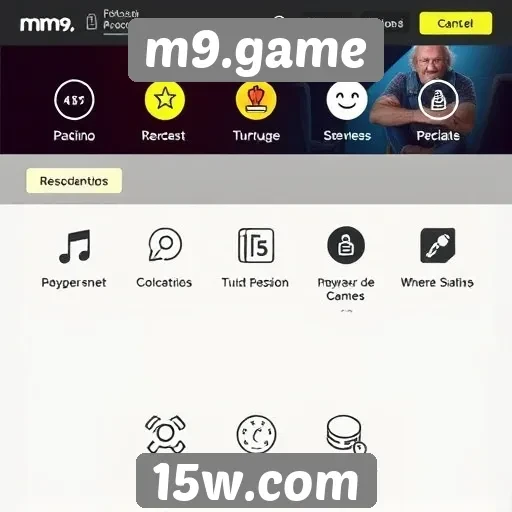 Os principais recursos da interface do m9.game